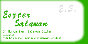 eszter salamon business card